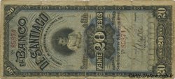 20 Pesos CHILI  1886 PS.415a B à TB