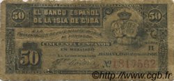 50 Centavos CUBA  1896 P.046a pr.TB
