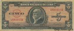 5 Pesos CUBA  1949 P.078a TB