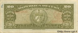 20 Pesos CUBA  1949 P.080a TTB