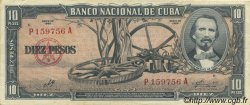 10 Pesos CUBA  1960 P.088c SUP