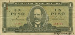 1 Peso CUBA  1961 P.094a TTB