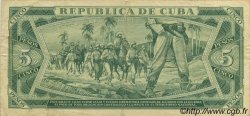 5 Pesos CUBA  1972 P.103b TTB