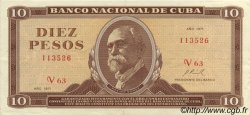 10 Pesos CUBA  1971 P.104a SUP