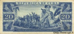 20 Pesos CUBA  1990 P.105d TTB+