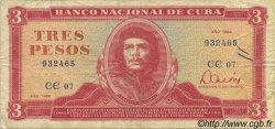 3 Pesos CUBA  1984 P.107a TB+