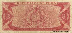 3 Pesos CUBA  1984 P.107a TB+