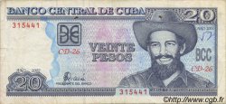 20 Pesos CUBA  2002 P.118d TTB
