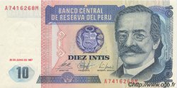 10 Intis PERU  1987 P.129 ST