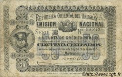50 Centesimos URUGUAY  1875 P.A117