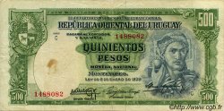 500 Pesos URUGUAY  1939 P.040b pr.TTB