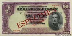1000 Pesos Spécimen URUGUAY  1939 P.041s SPL