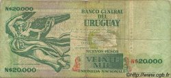 20000 Nuevos Pesos URUGUAY  1989 P.069a TB