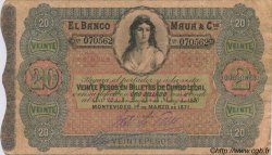 20 Pesos URUGUAY  1871 PS.292 TB