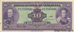 10 Bolivares VENEZUELA  1976 P.051e SUP+