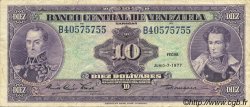 10 Bolivares VENEZUELA  1977 P.051f TTB