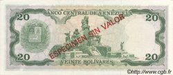 20 Bolivares Spécimen VENEZUELA  1981 P.063s NEUF