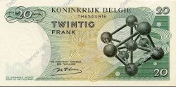 20 Francs BELGIQUE  1964 P.138 SPL