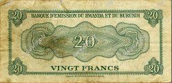 20 Francs BURUNDI  1960 P.03 TB
