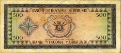 500 Francs BURUNDI  1964 P.13 pr.SUP