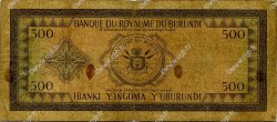 500 Francs BURUNDI  1966 P.18 B+