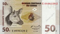 50 Centimes RÉPUBLIQUE DÉMOCRATIQUE DU CONGO  1997 P.084A NEUF