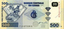 500 Francs CONGO, DEMOCRATIC REPUBLIC  2002 P.096 UNC