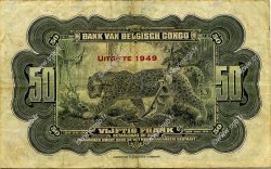 50 Francs CONGO BELGE  1949 P.16g pr.TB