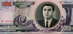 5000 Won NORDKOREA  2002 P.46a ST