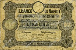 1 Lire ITALIE  1869 PS.819 B+