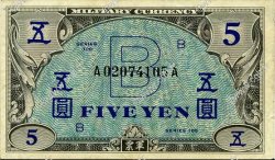 5 Yen JAPON  1945 P.069a TTB+