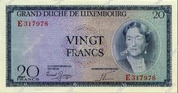 20 Francs LUXEMBOURG  1955 P.49a pr.NEUF