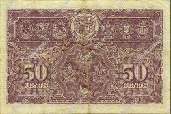 50 Cents MALAYA  1941 P.10b TTB