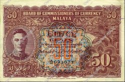 50 Cents MALAYA  1941 P.10b XF+