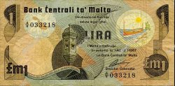 1 Lira MALTE  1979 P.34a pr.TTB