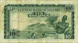 10 Shillings NIGERIA  1958 P.03 B+