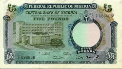 5 Pounds NIGERIA  1967 P.09 SUP+