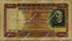50 Escudos PORTUGAL  1947 P.154 B+