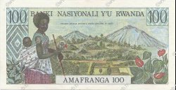 100 Francs RWANDA  1978 P.12a SPL