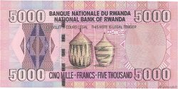 5000 Francs RUANDA  2004 P.33 FDC