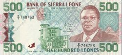 500 Leones SIERRA LEONE  1991 P.19 NEUF