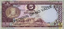 5 Shilin Spécimen SOMALIA  1975 P.17s