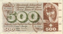 500 Francs SUISSE  1972 P.51j TTB