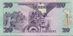 20 Shillings TANZANIE  1985 P.09 pr.SUP