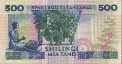 500 Shillings TANZANIE  1989 P.21c SUP