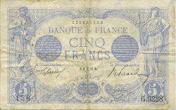 5 Francs BLEU FRANCE  1915 F.02.34 pr.TTB