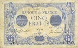 5 Francs BLEU FRANCE  1916 F.02.38 TB+
