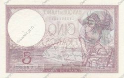5 Francs FEMME CASQUÉE modifié FRANCE  1939 F.04.12 NEUF