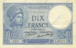 10 Francs MINERVE FRANCE  1928 F.06.13 SUP à SPL