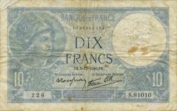 10 Francs MINERVE modifié FRANCE  1940 F.07.23 B